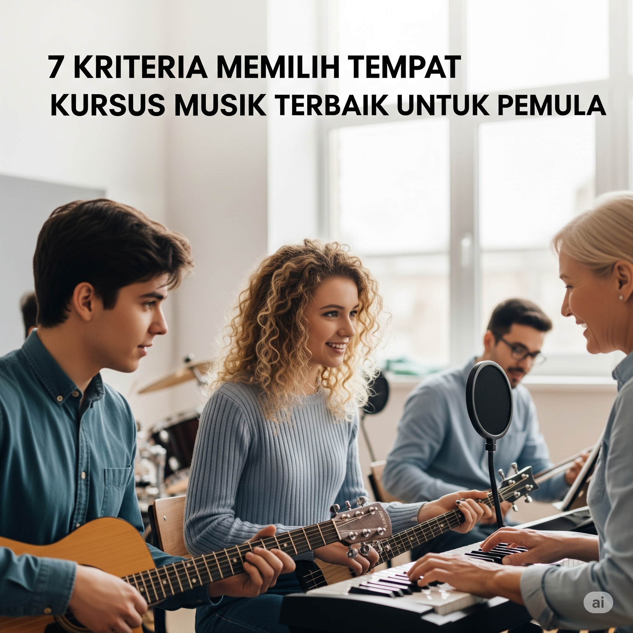 7 Kriteria Memilih Tempat Kursus Musik Terbaik untuk Pemula