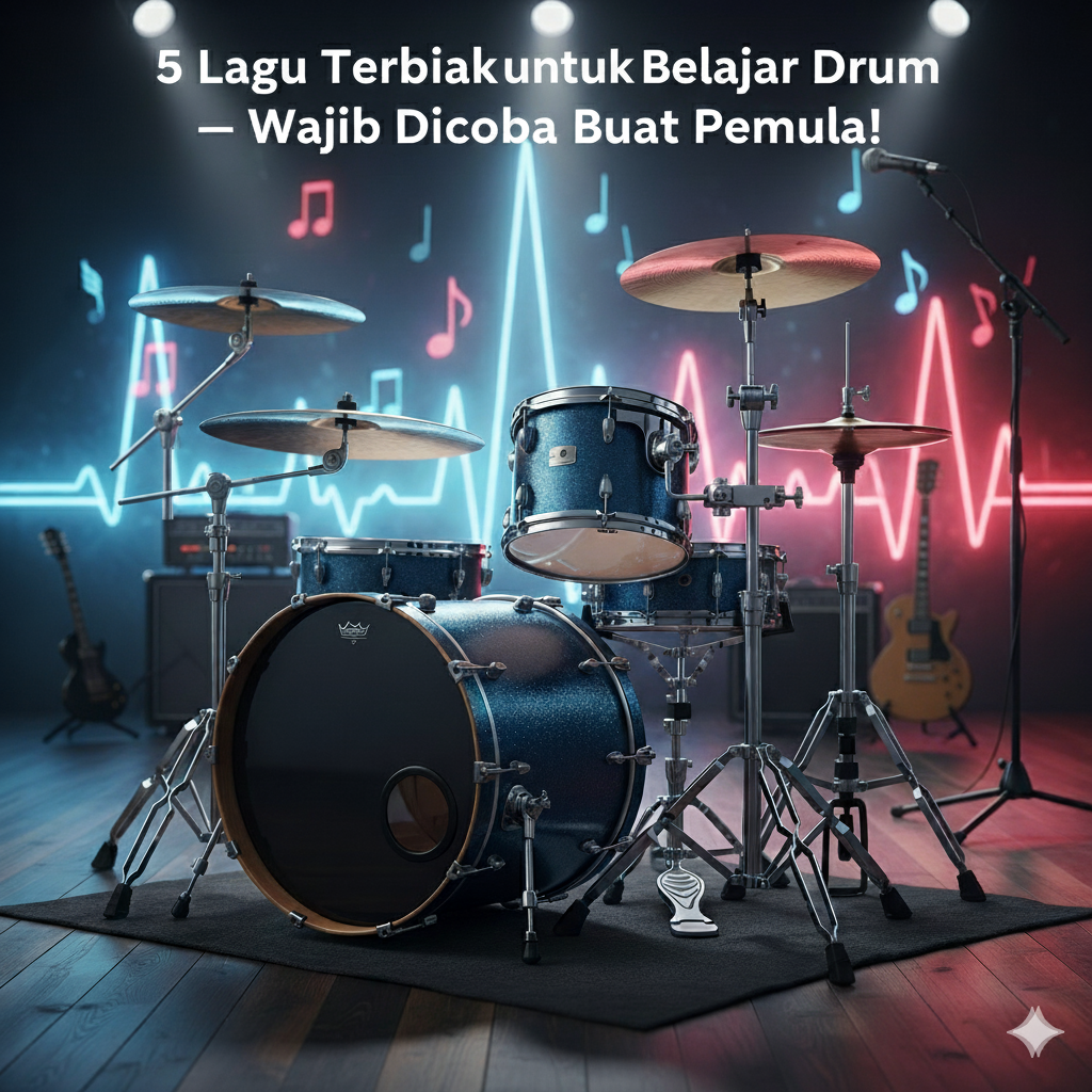 5 Lagu Terbaik untuk Belajar Drum Wajib Dicoba Buat Pemula!