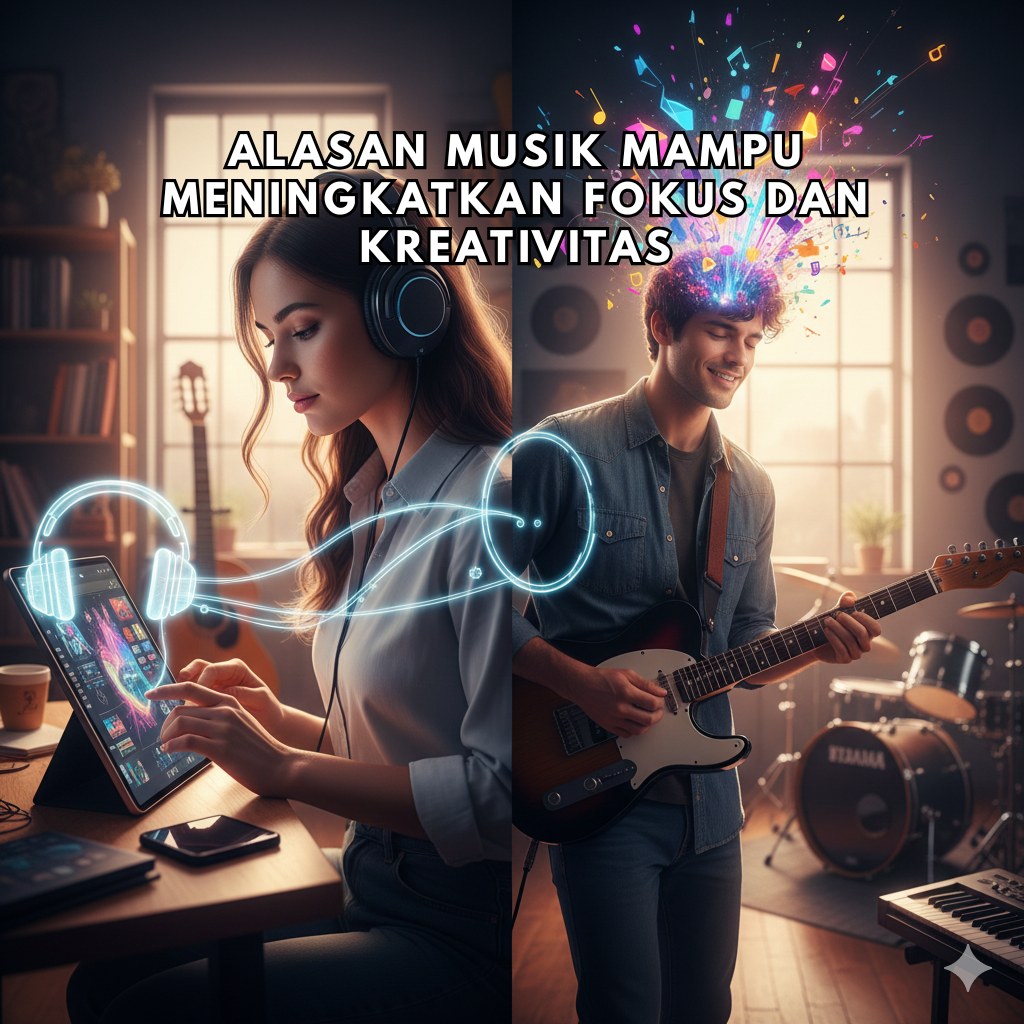 Alasan Musik Mampu Meningkatkan Fokus dan Kreativitas